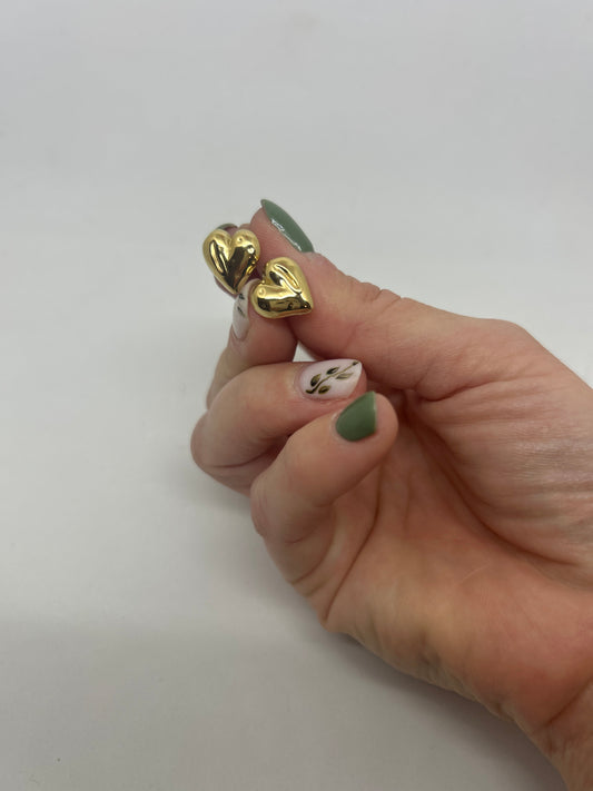 Boucles d’oreilles coeur acier inoxydable