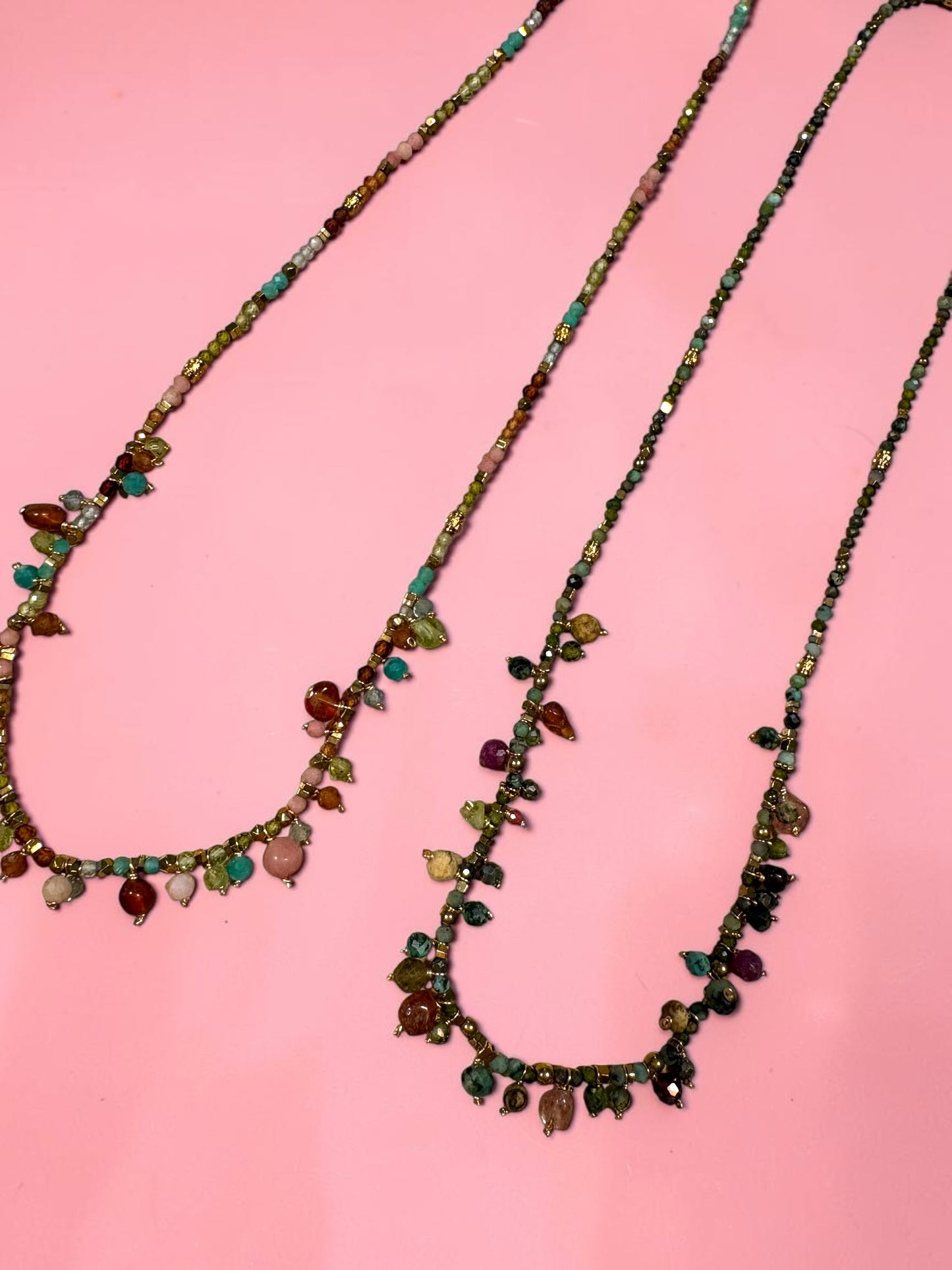 Collier Éclat Bohème – Pierres Naturelles Multicolores