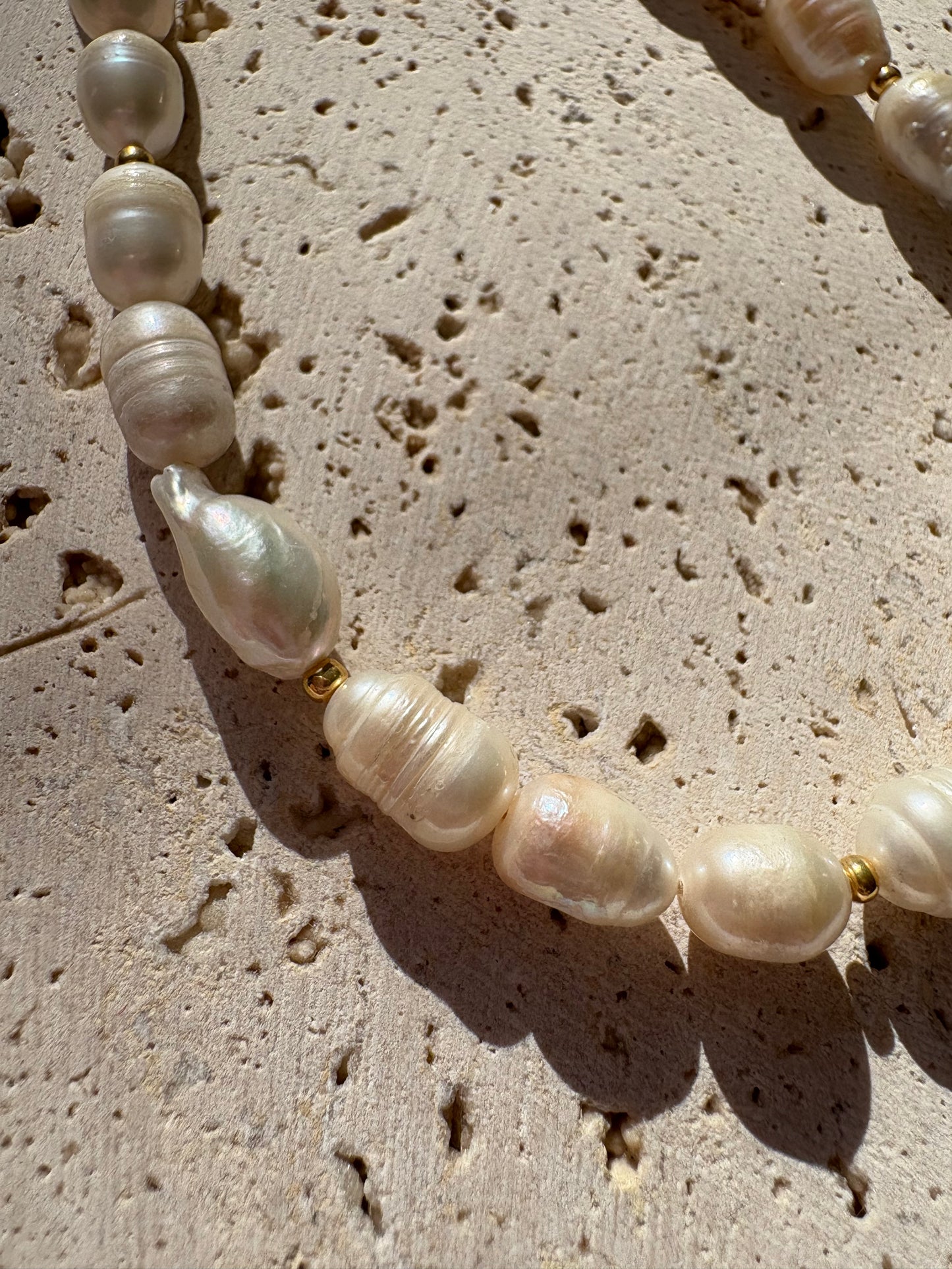 Colliers en Perles d’Eau Douce & Acier Inoxydable
