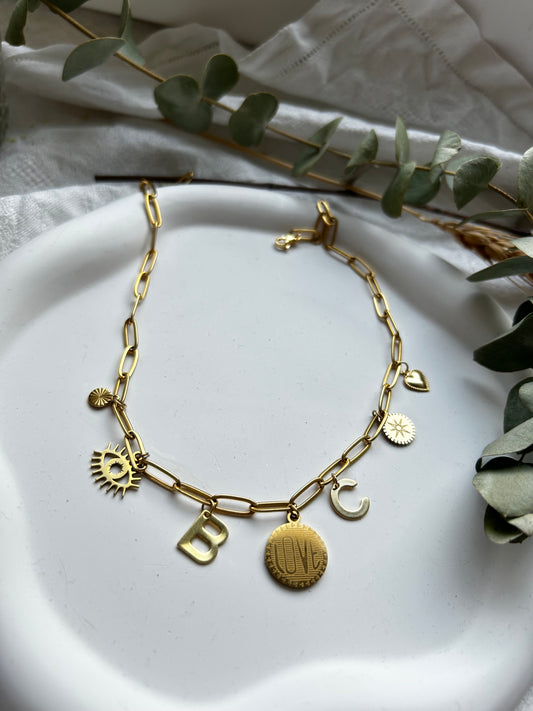 Collier à charms personnalisable