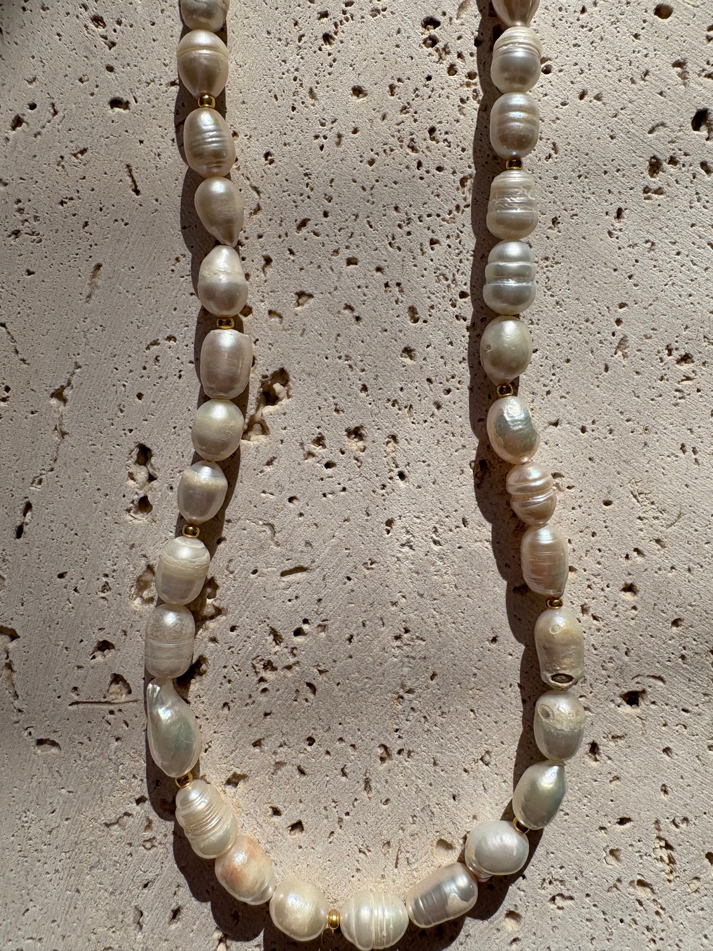 Colliers en Perles d’Eau Douce & Acier Inoxydable
