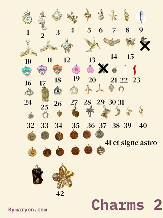 ✨ Kit Collier 5 Charms – Crée ton collier de rêve ✨