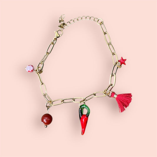Bracelet CHARMS RED – Pour les audacieuses