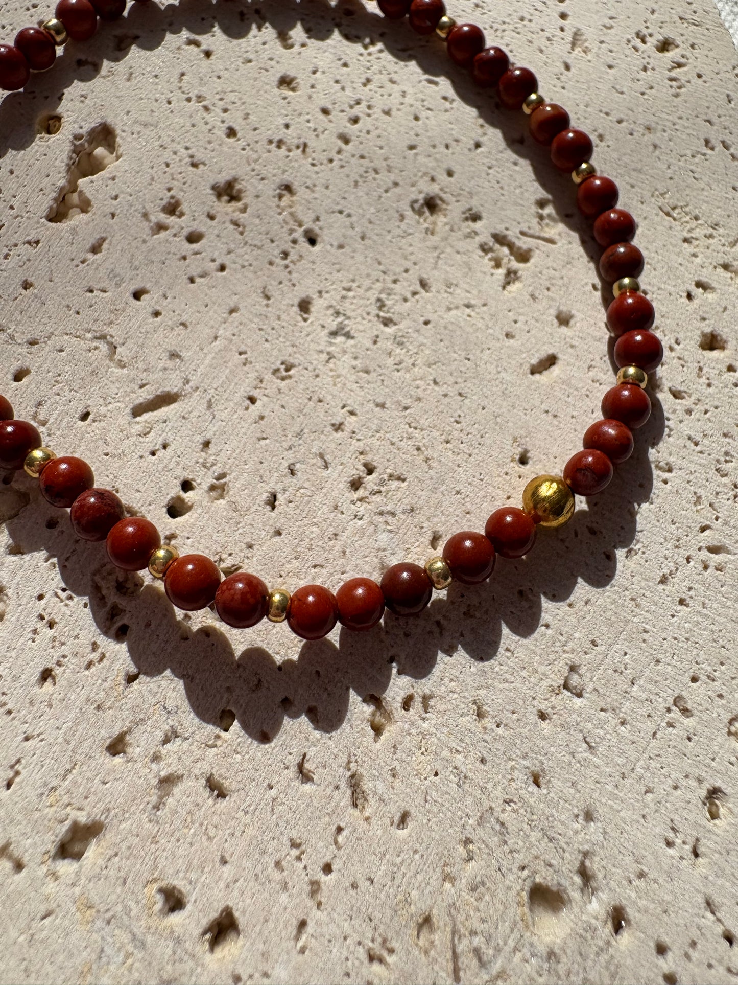 Bracelet jaspe rouge Terra