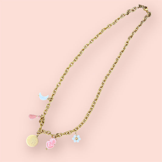 Collier love charms