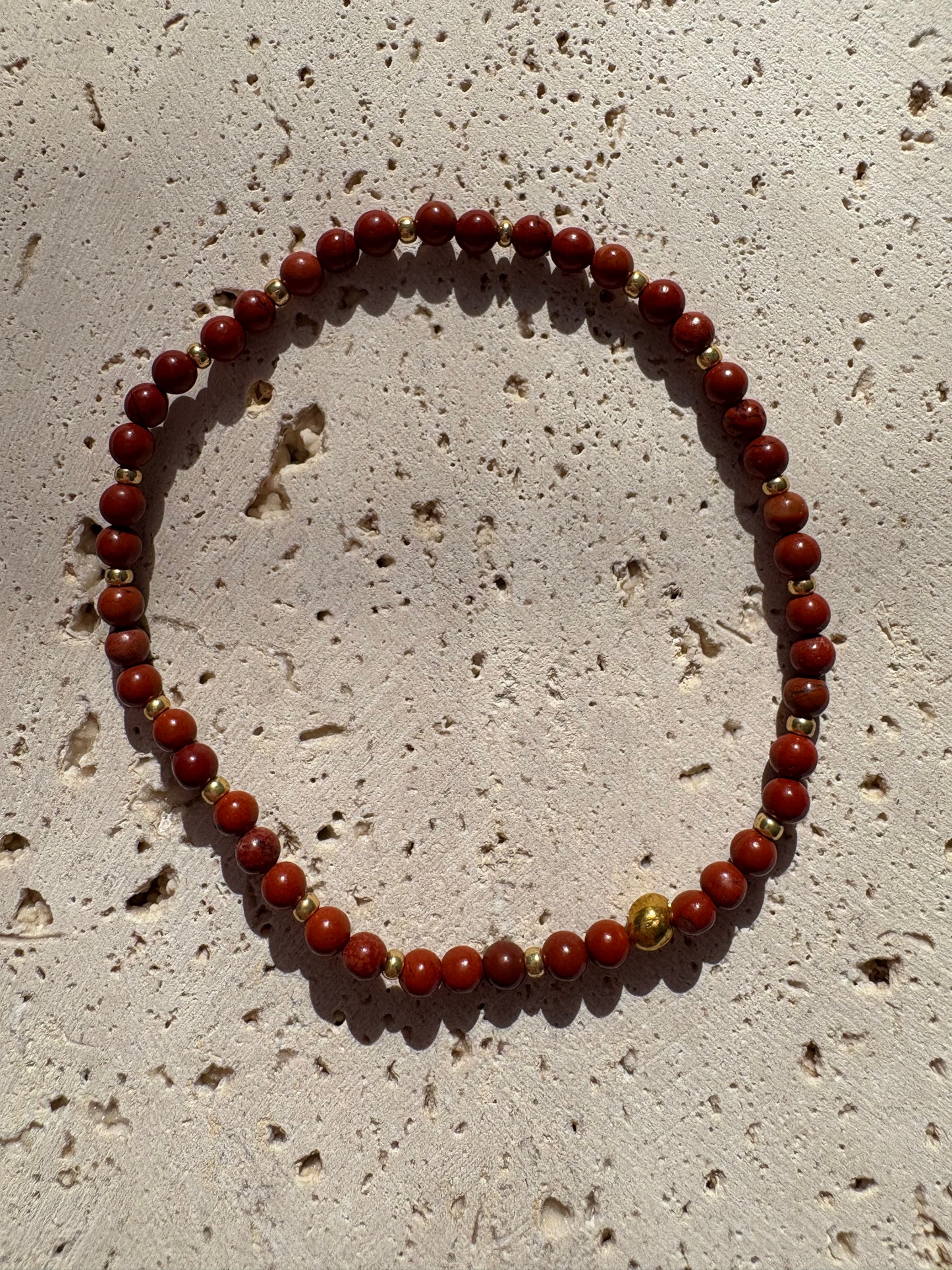 Bracelet jaspe rouge Terra