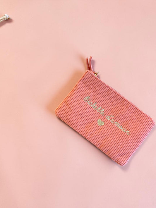 Pochette côtelée bichette