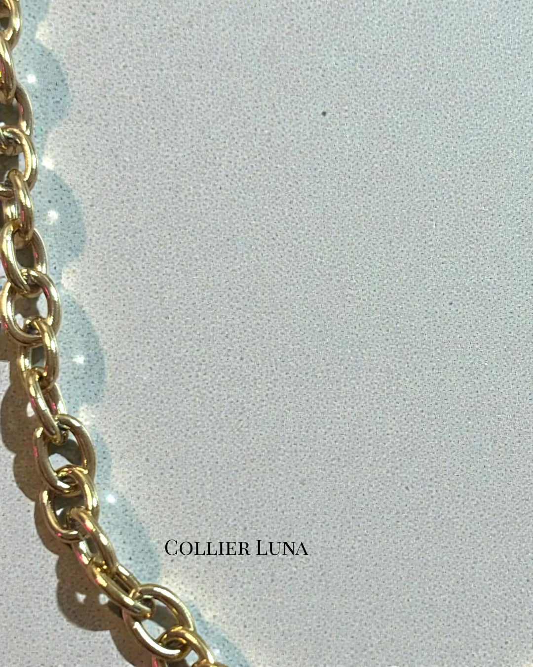 Collier Luna – Acier inoxydable doré