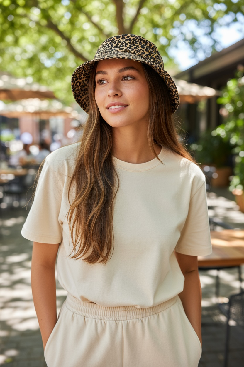 Bucket hat léopard