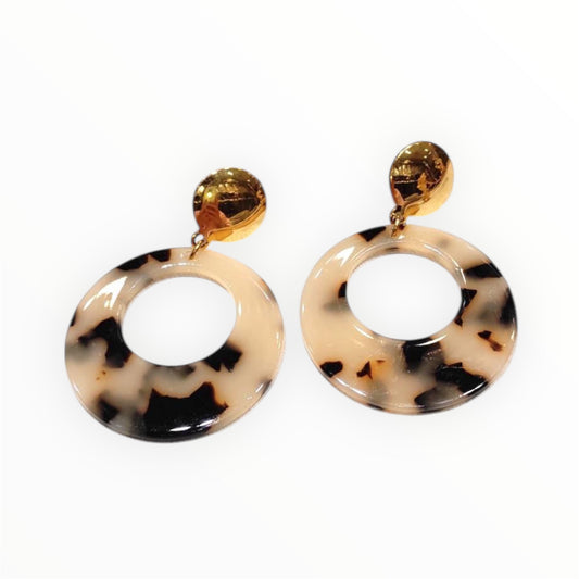 Boucles d’oreilles effet écaille & doré – Élégance tendance ✨