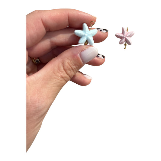 Charm étoile de mer pastel en céramique – Bijou marin fun et coloré