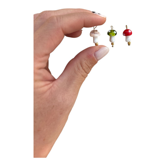 Charm Champignon en Verre – Porte-bonheur Fun & Coloré