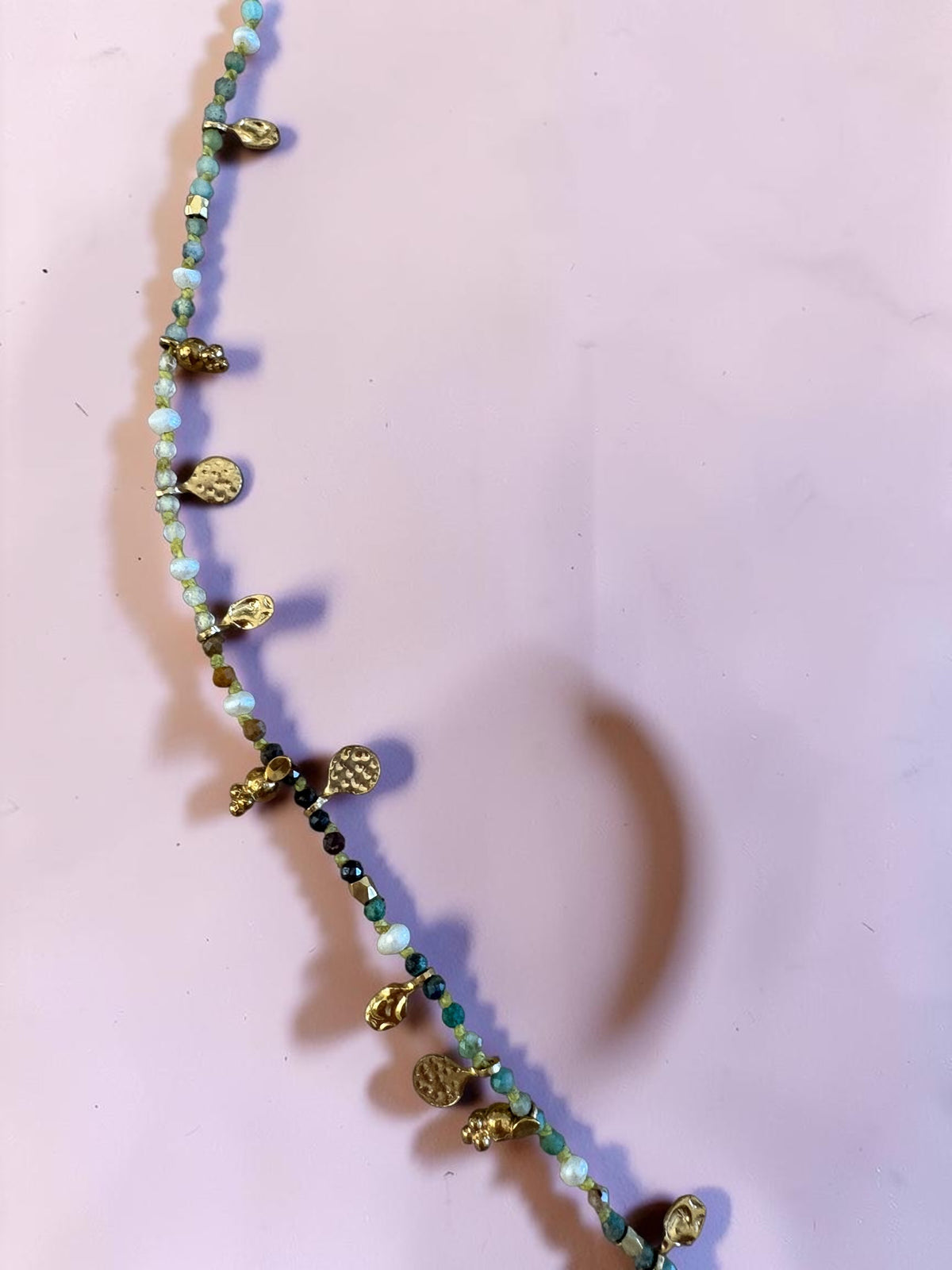 Sautoir  aqua