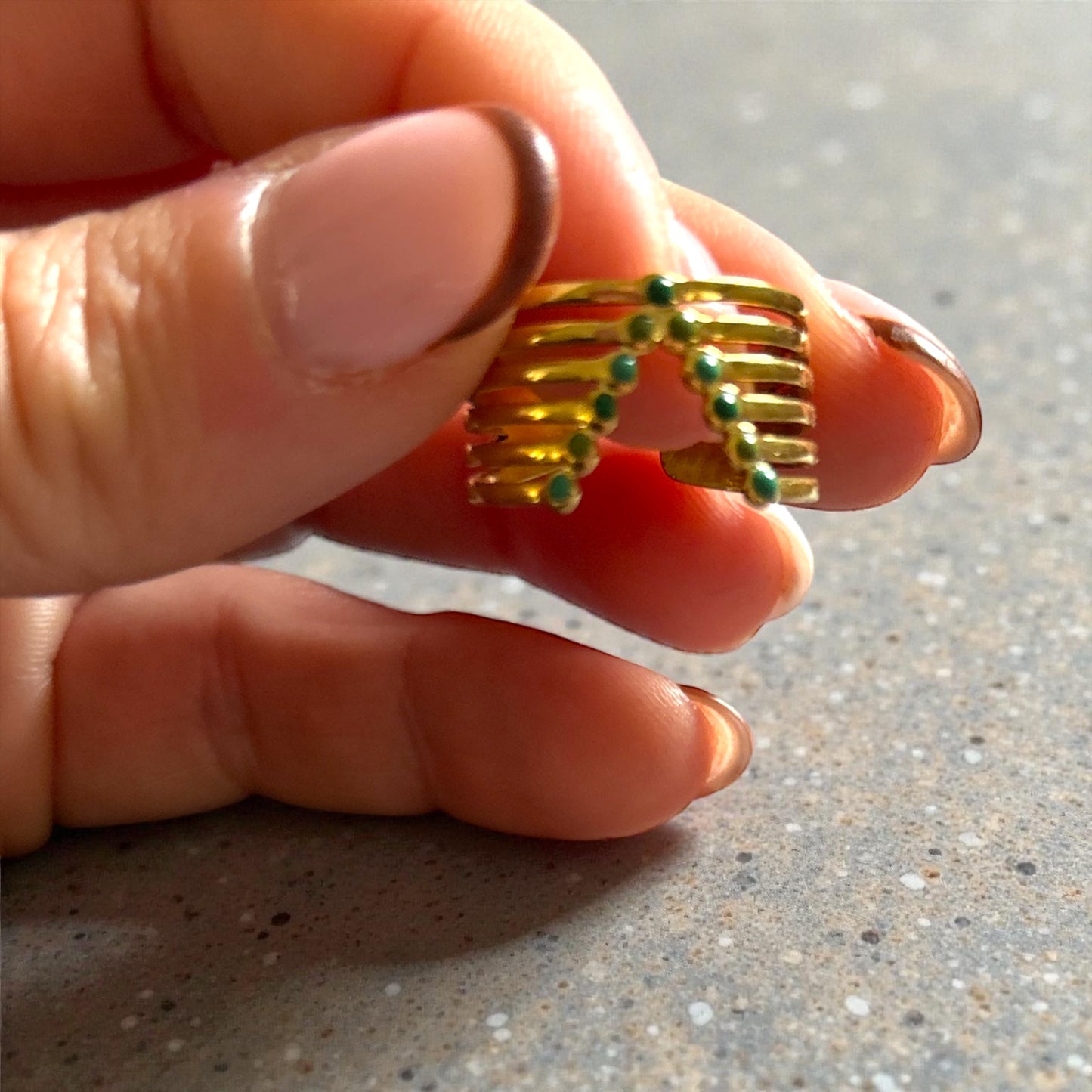 Bague “Vibes” – Acier inoxydable & détails colorés