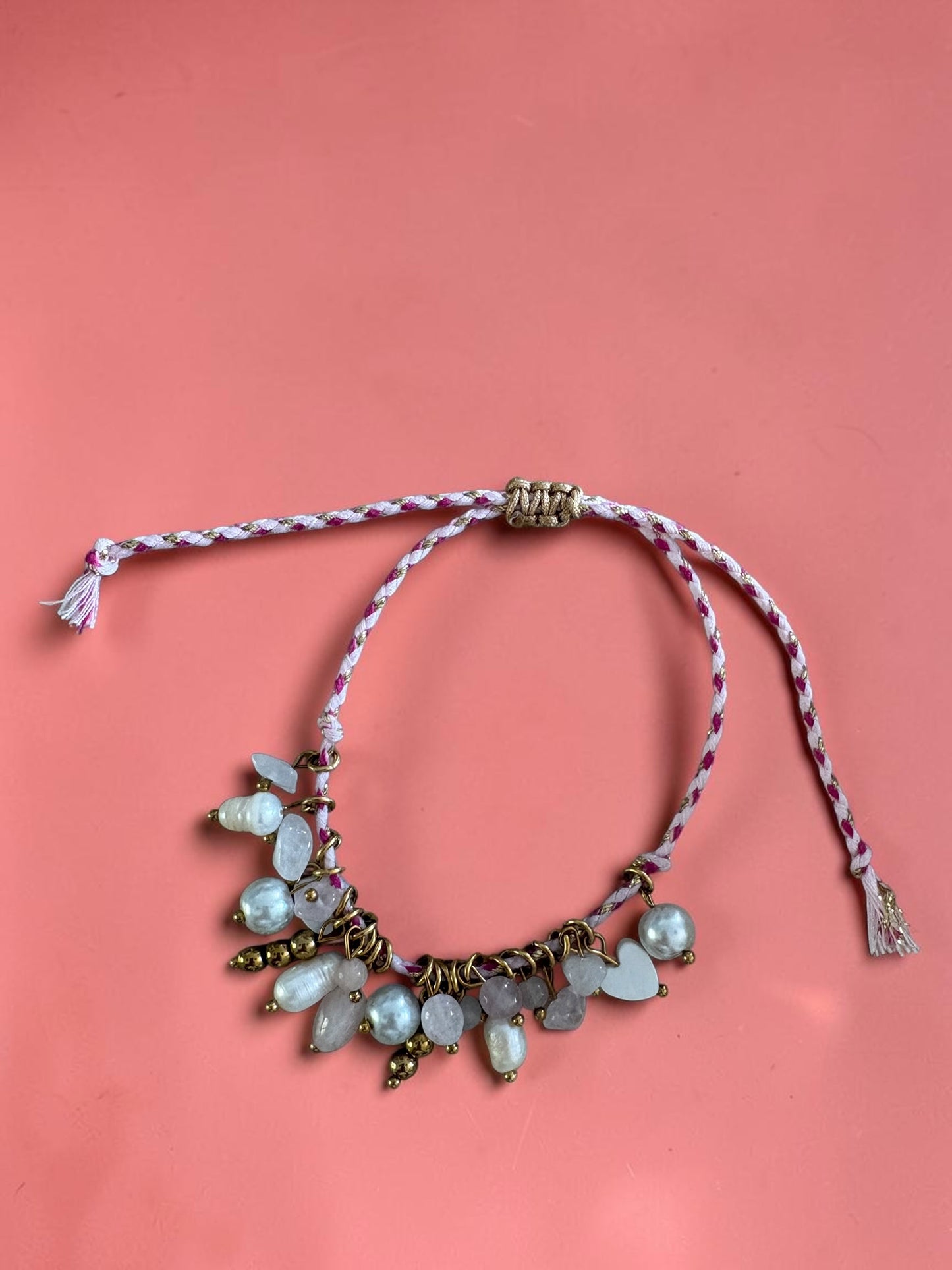 Bracelets Tressés avec Breloques et Pierres Naturelles