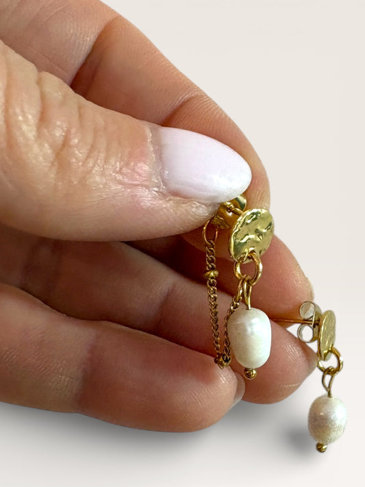 Boucles d’oreilles pendantes nacre – Collection Pour Toi