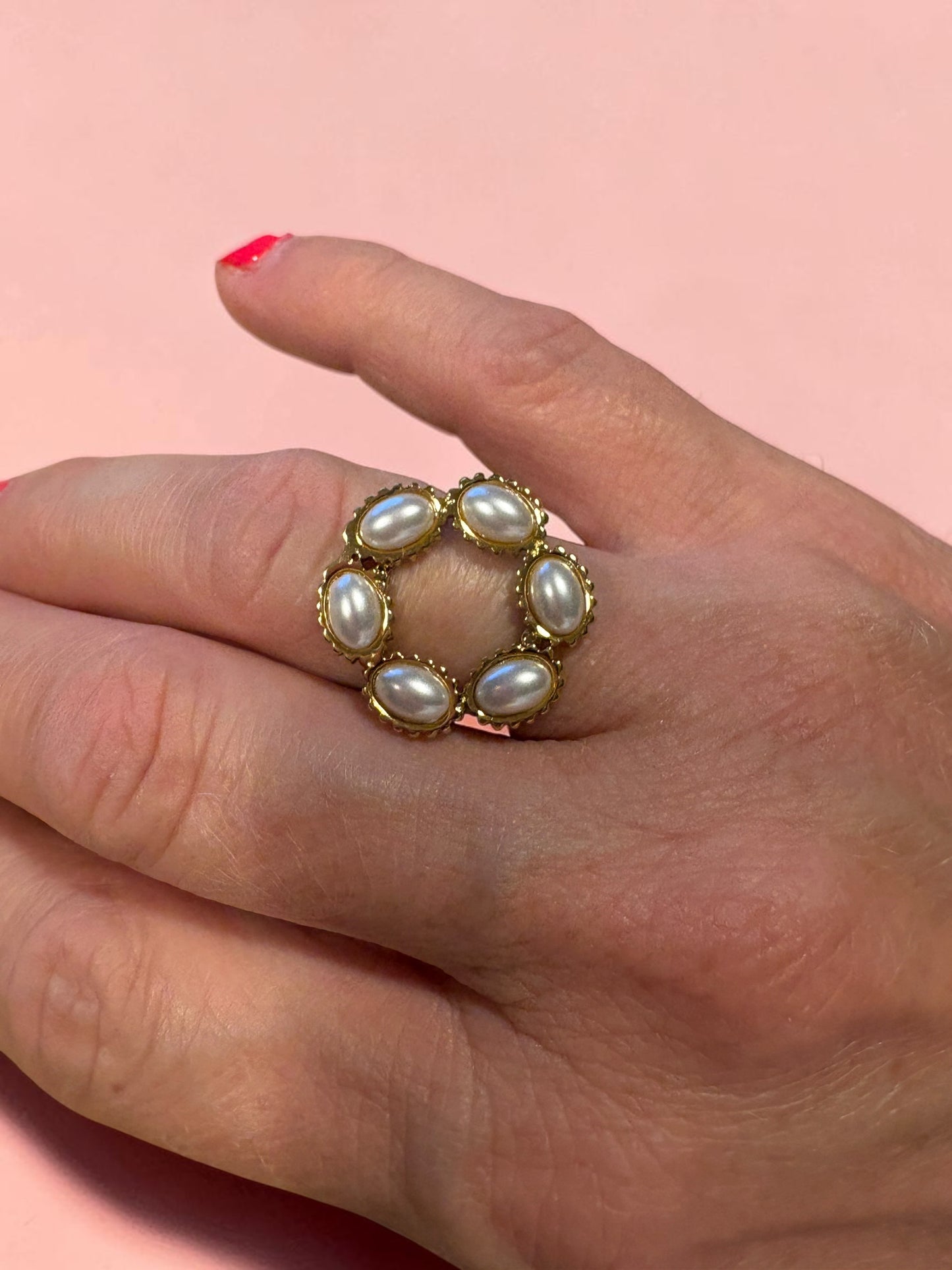 Bague Rosace Éclat Nacré