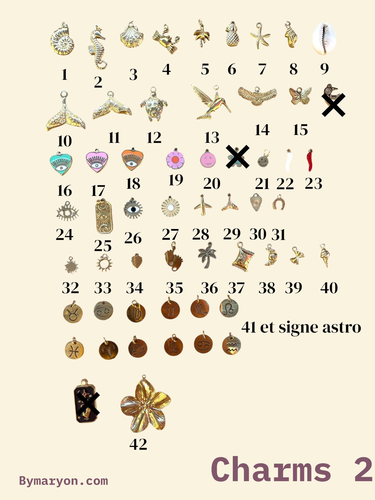 ✨ Kit Collier 7 Charms – Crée ton collier de rêve ✨