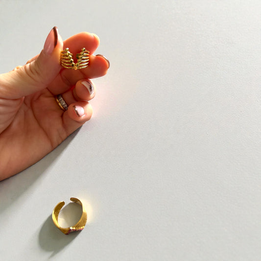 Bague “Vibes” – Acier inoxydable & détails colorés