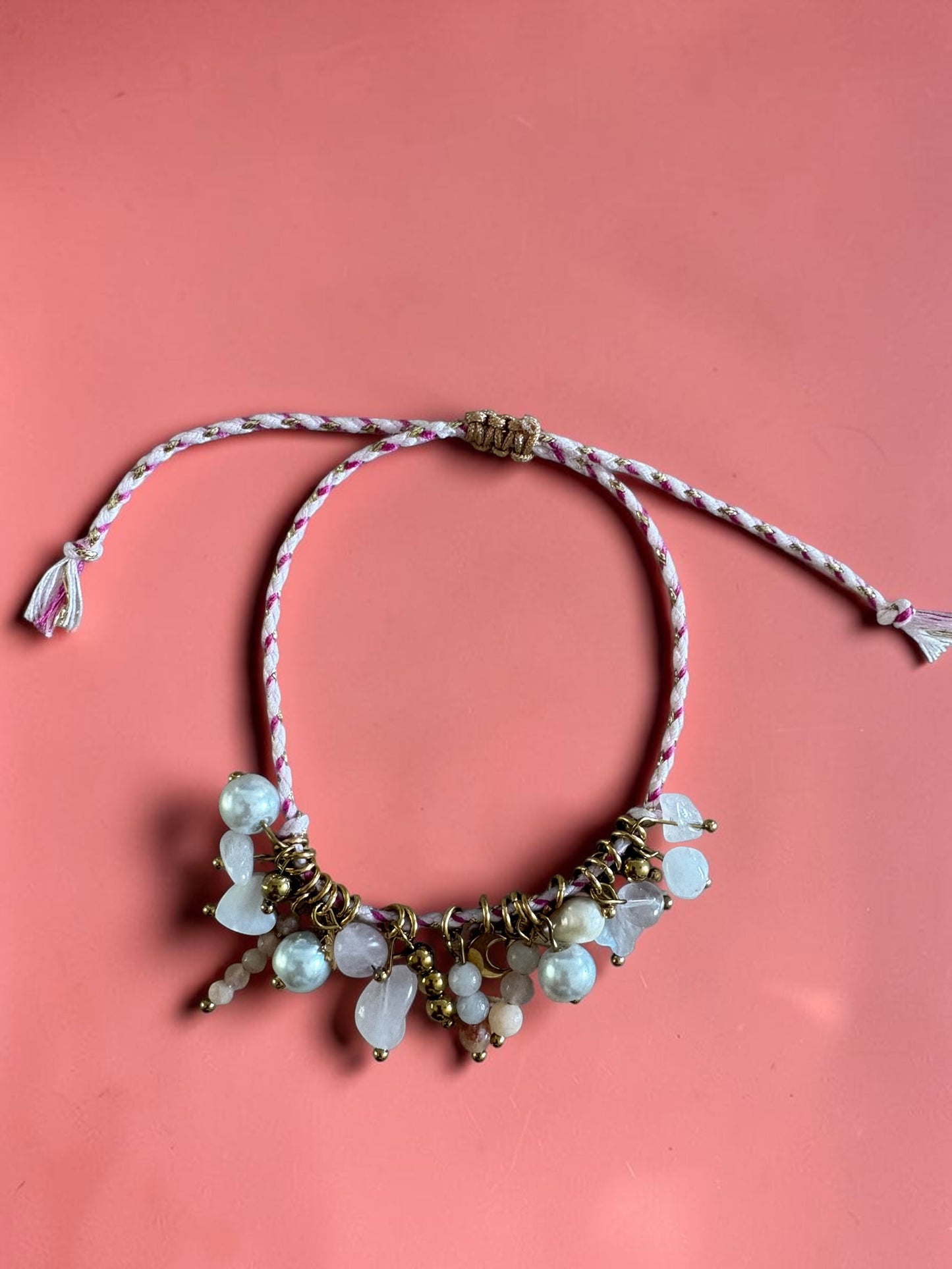Bracelets Tressés avec Breloques et Pierres Naturelles