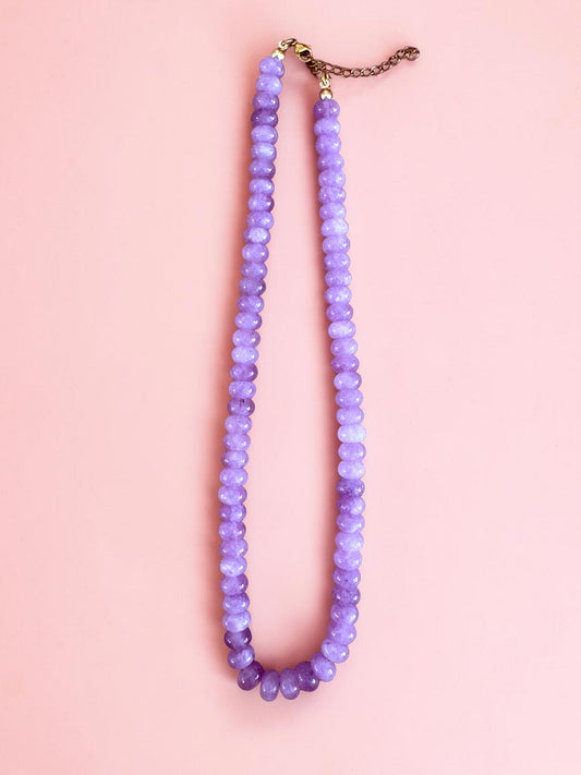 Choker en pierres colorées