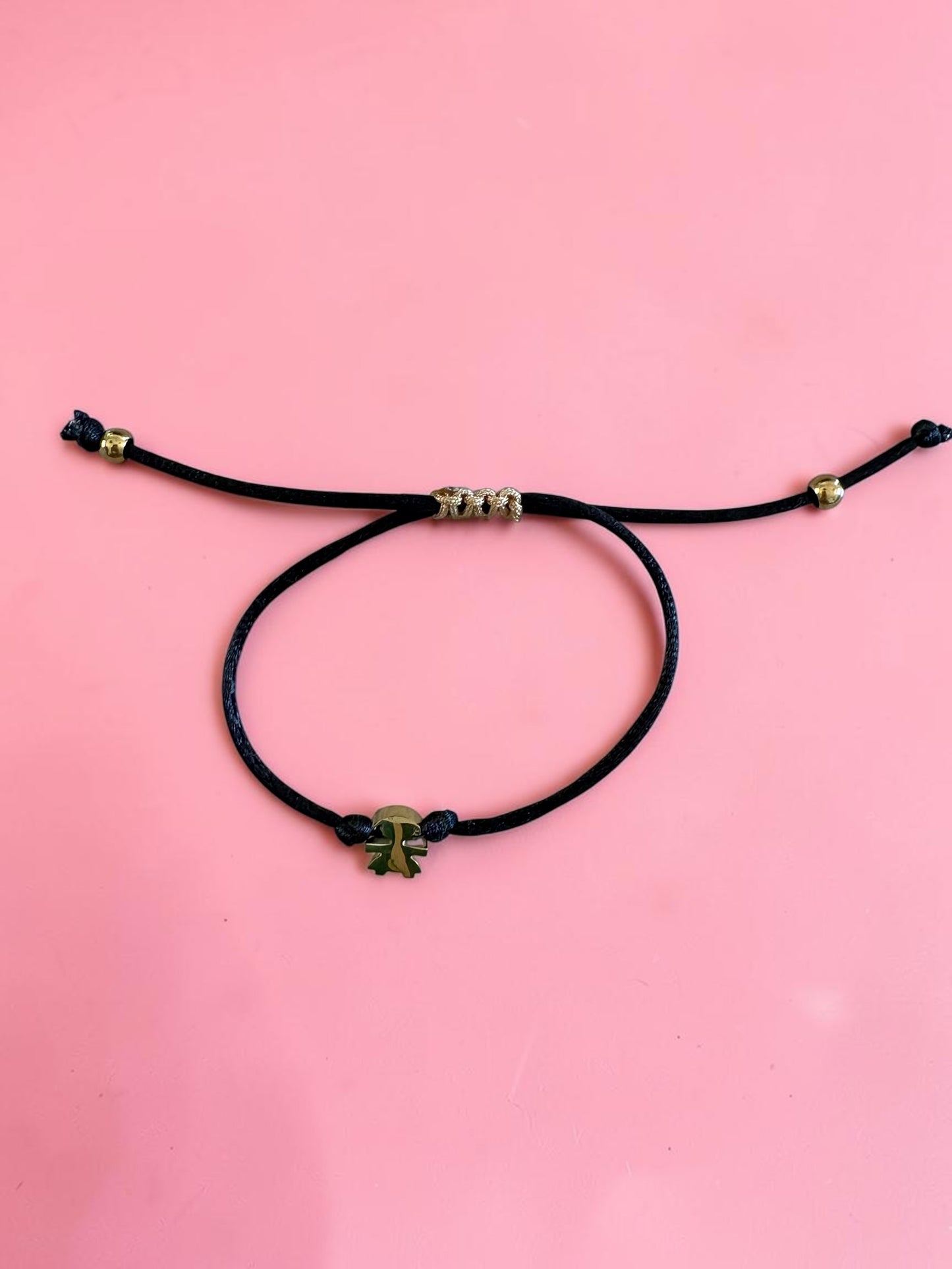 Bracelet Cordon Satiné & Acier Inoxydable 🌟