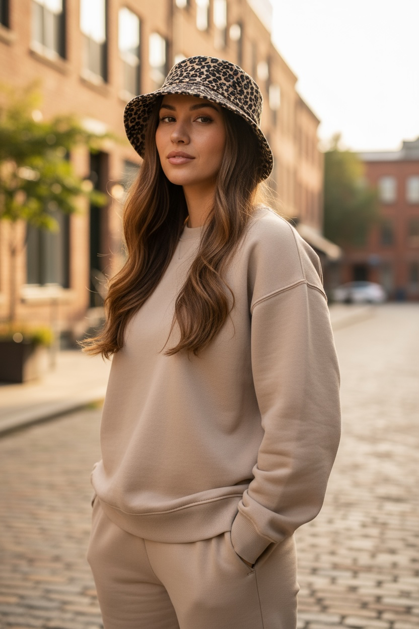 Bucket hat léopard