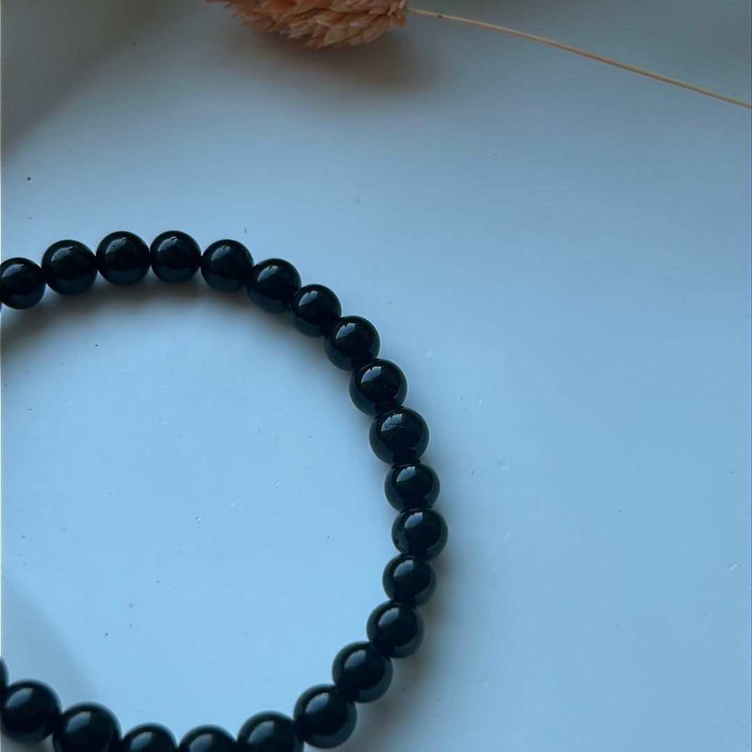 Bracelet obsidienne noire