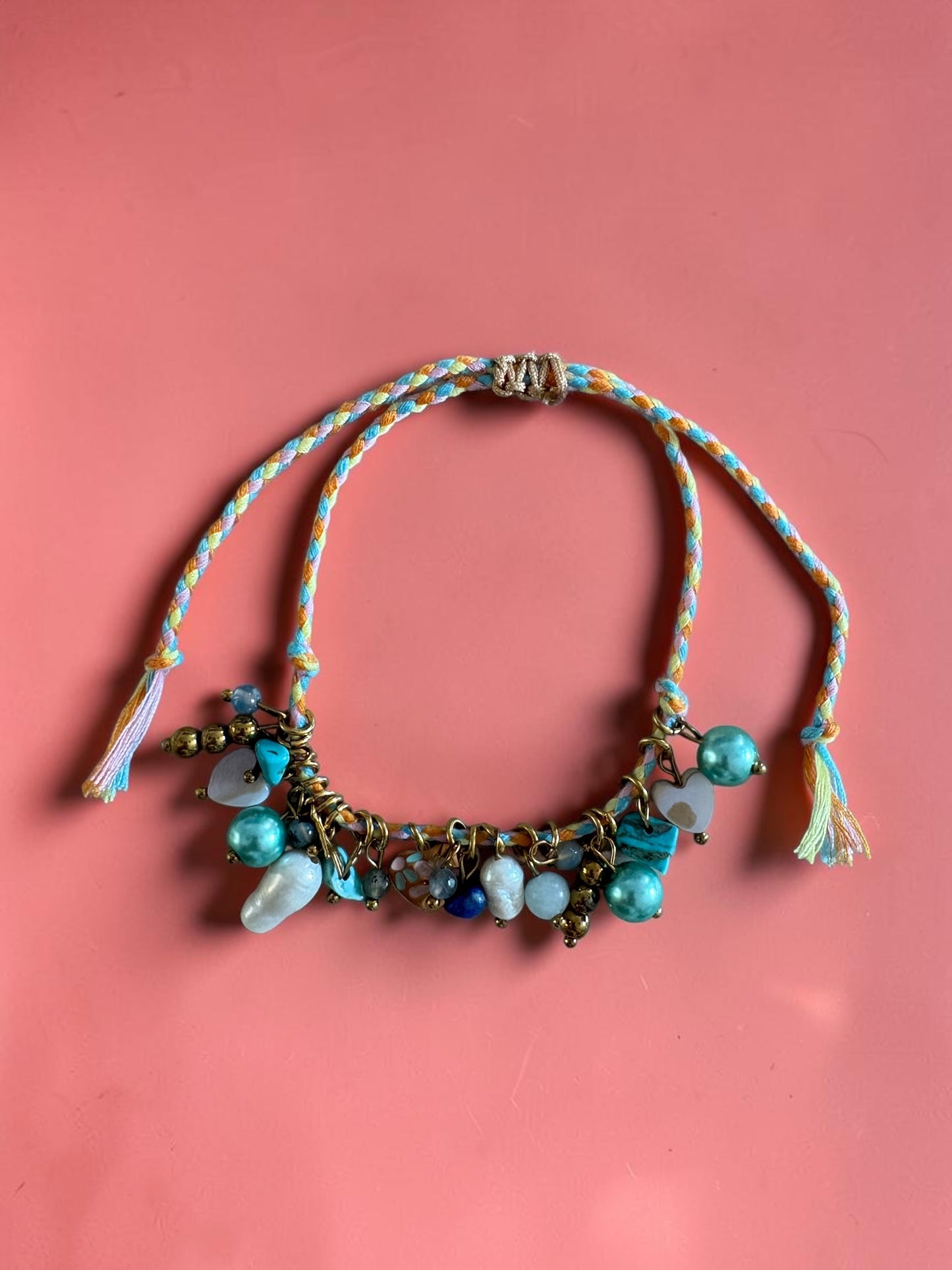 Bracelets Tressés avec Breloques et Pierres Naturelles