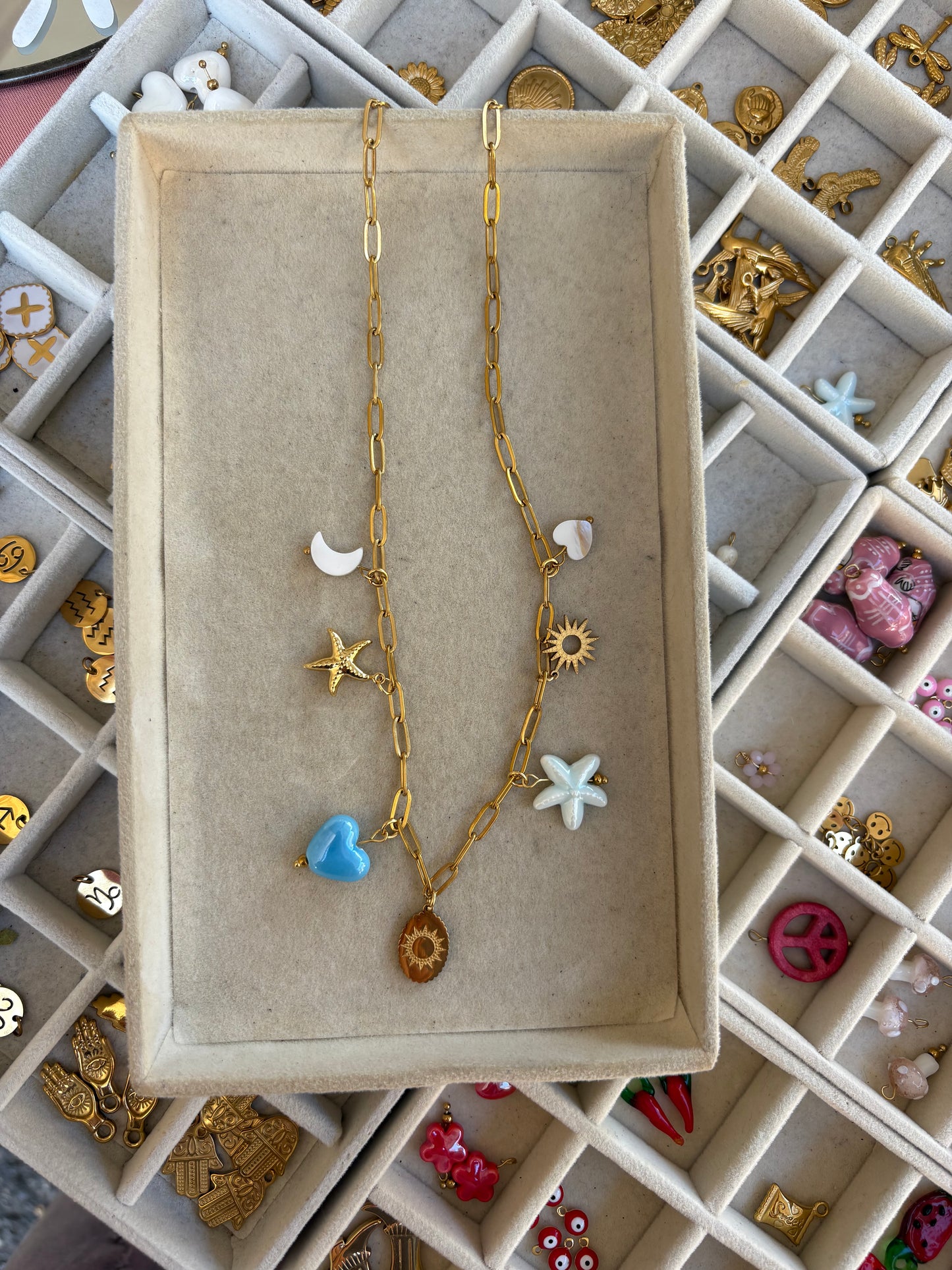 ✨ Kit Collier 7 Charms – Crée ton collier de rêve ✨