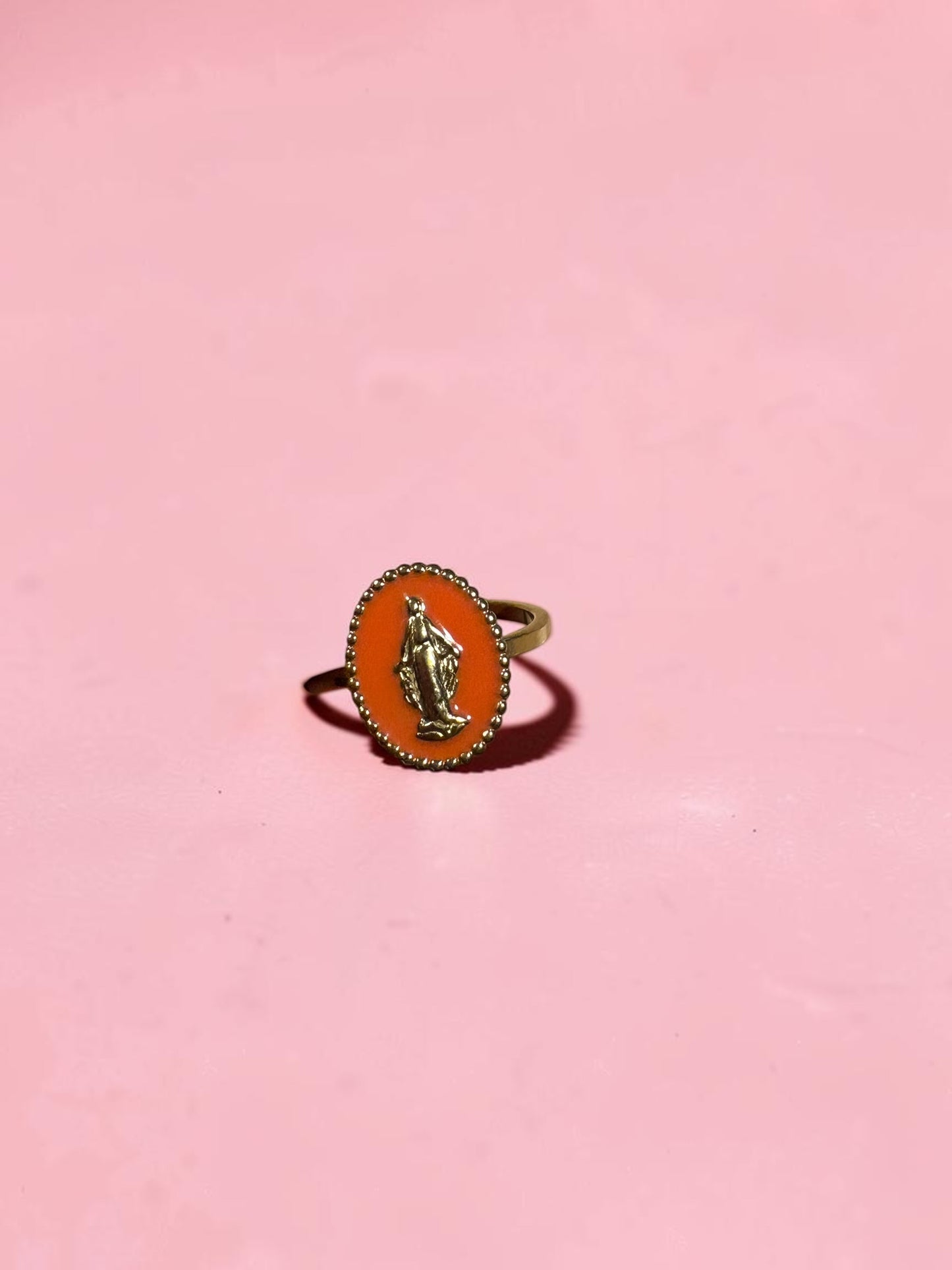 Bague Médaille en Émail