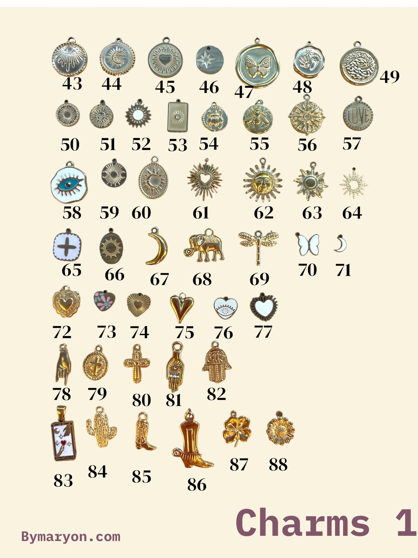 ✨ Kit Collier 7 Charms – Crée ton collier de rêve ✨