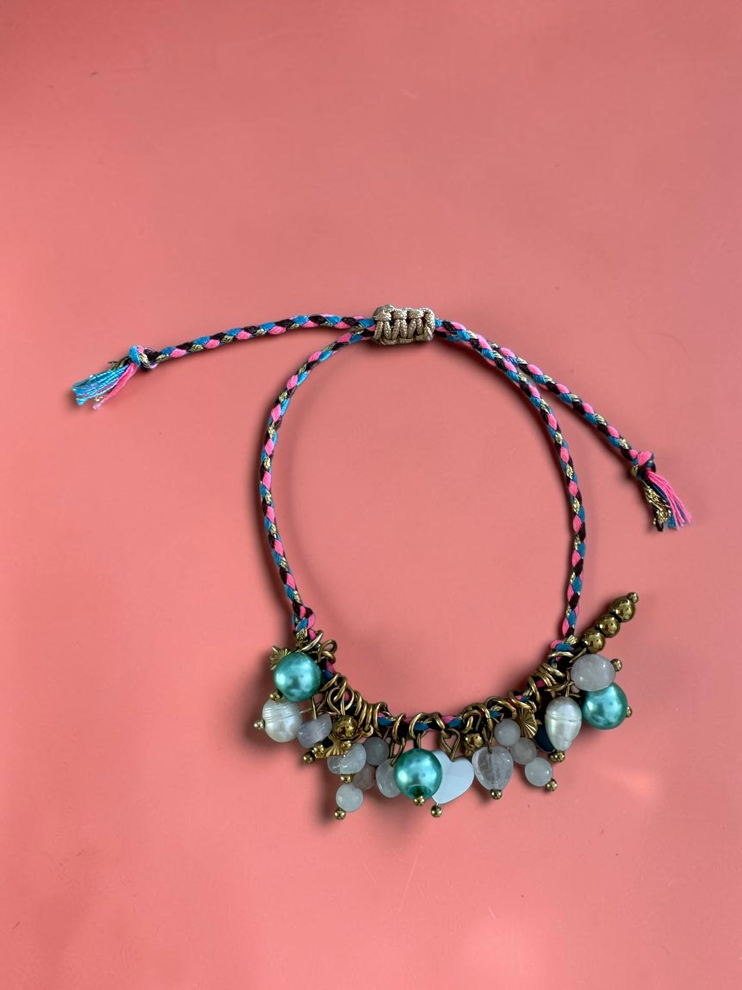Bracelets Tressés avec Breloques et Pierres Naturelles