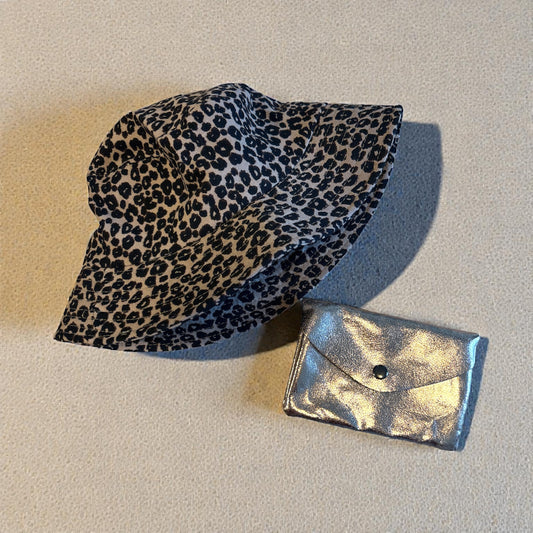 Duo – Bob Léopard + Porte-monnaie Métallisé