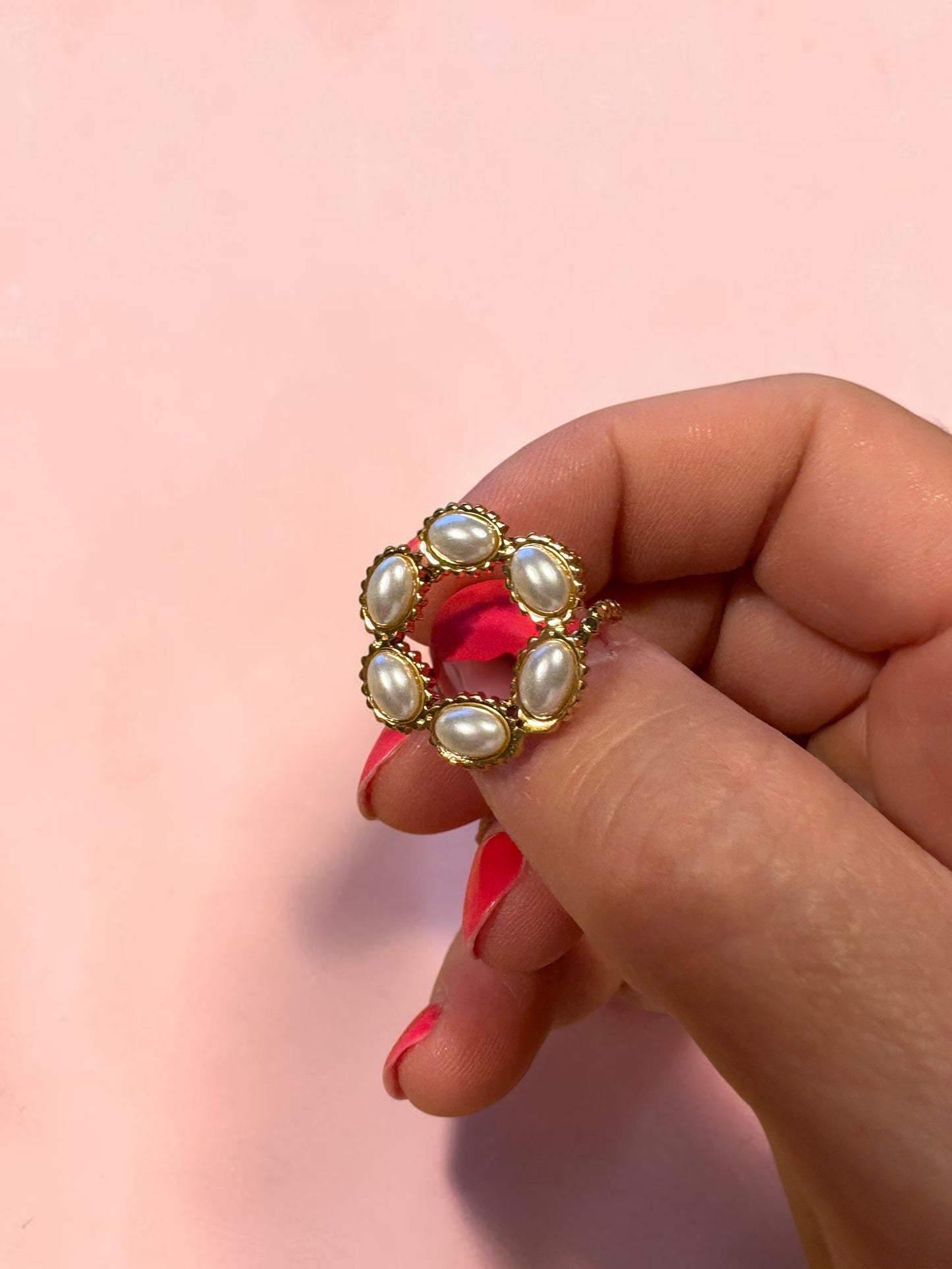 Bague Rosace Éclat Nacré