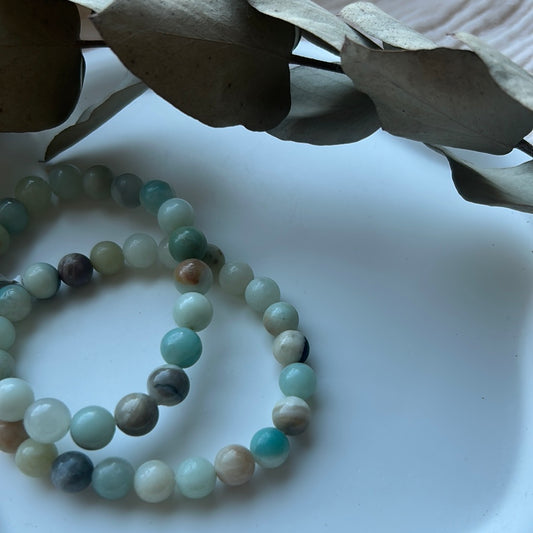 Bracelet amazonite multicolore