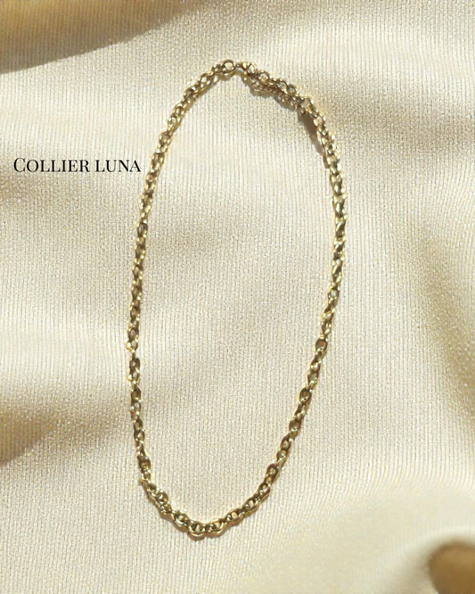 Collier Luna – Acier inoxydable doré