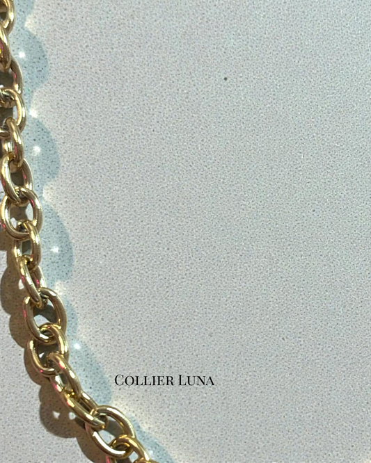 Collier Luna – Acier inoxydable doré