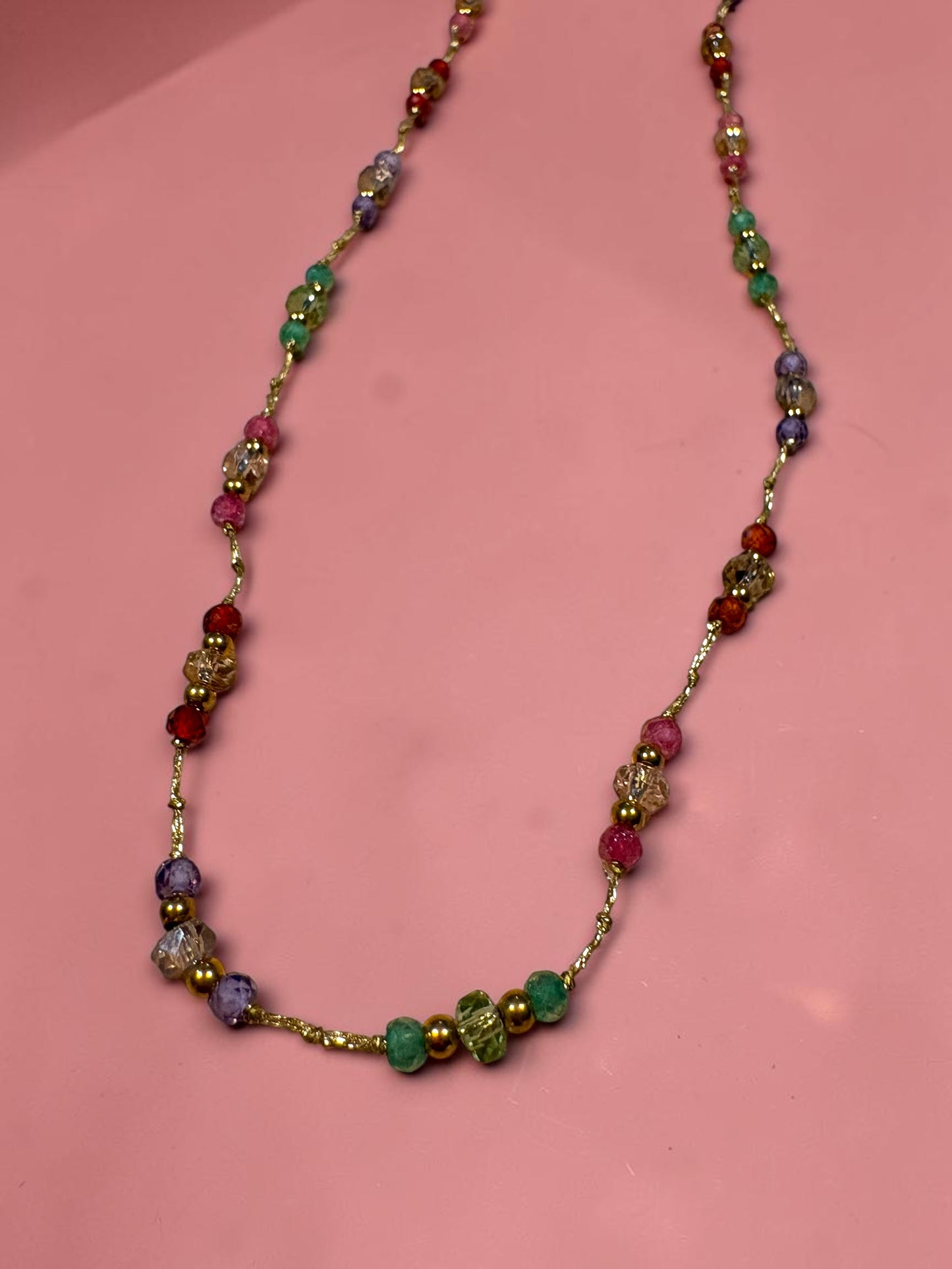 Collier Rainbow – Perles Multicolores
