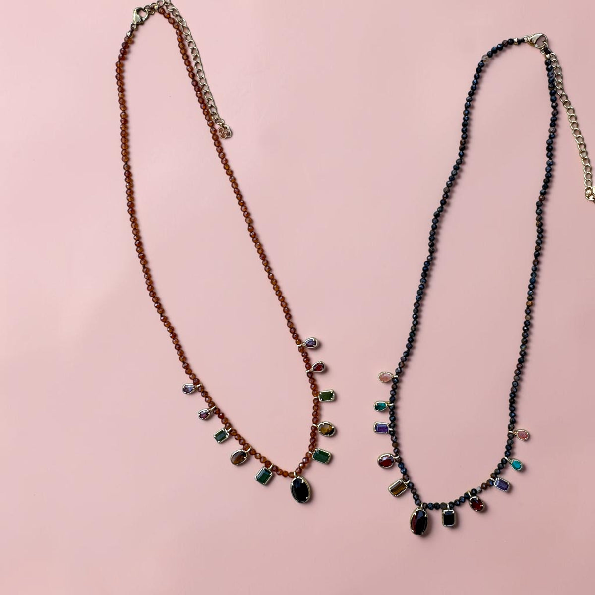 Collier pierres naturelles & charms