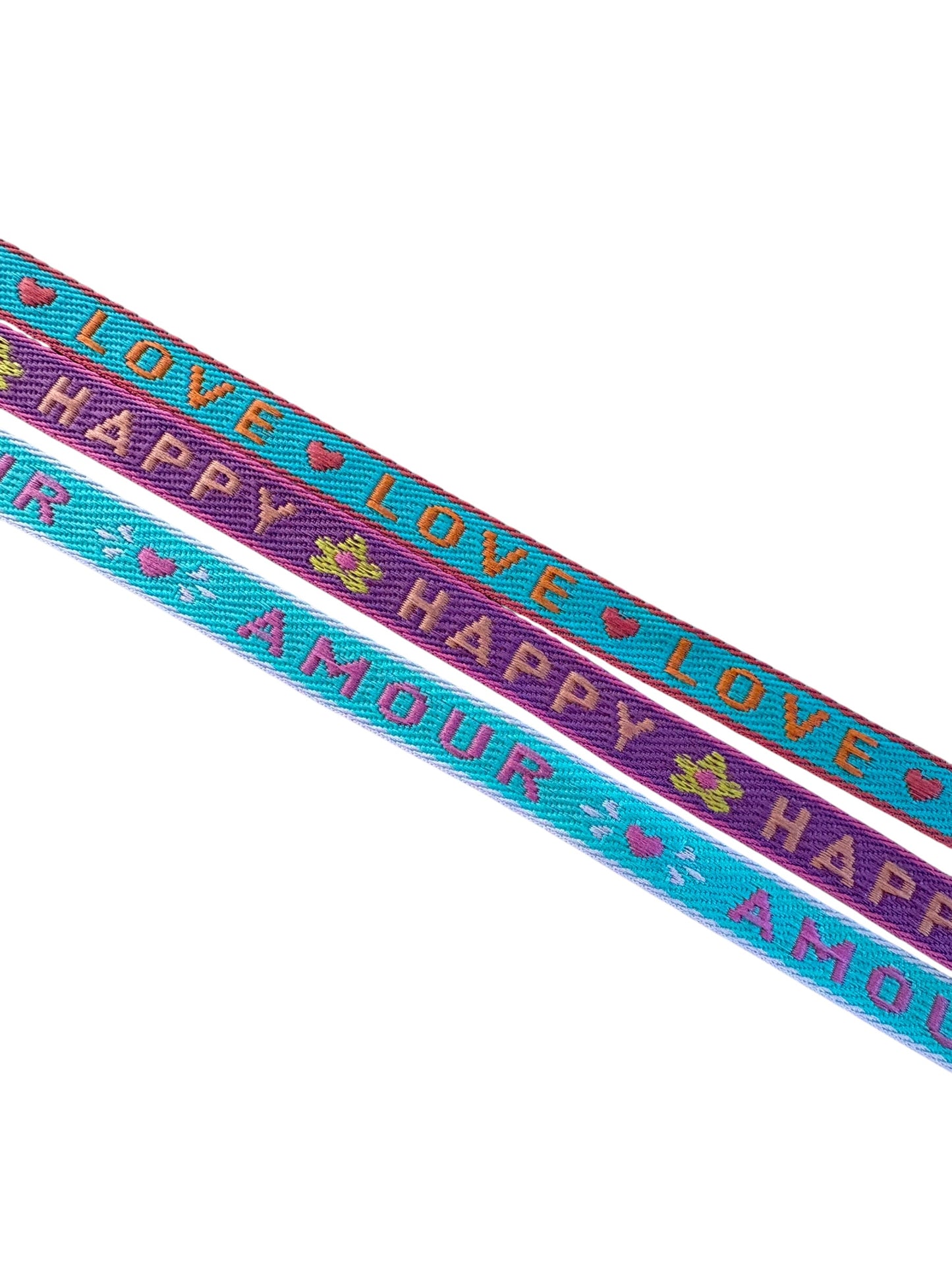 Lot de bracelets à message good vibes