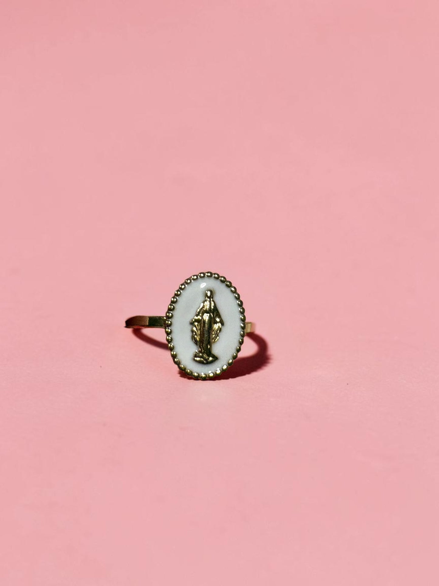 Bague Médaille en Émail
