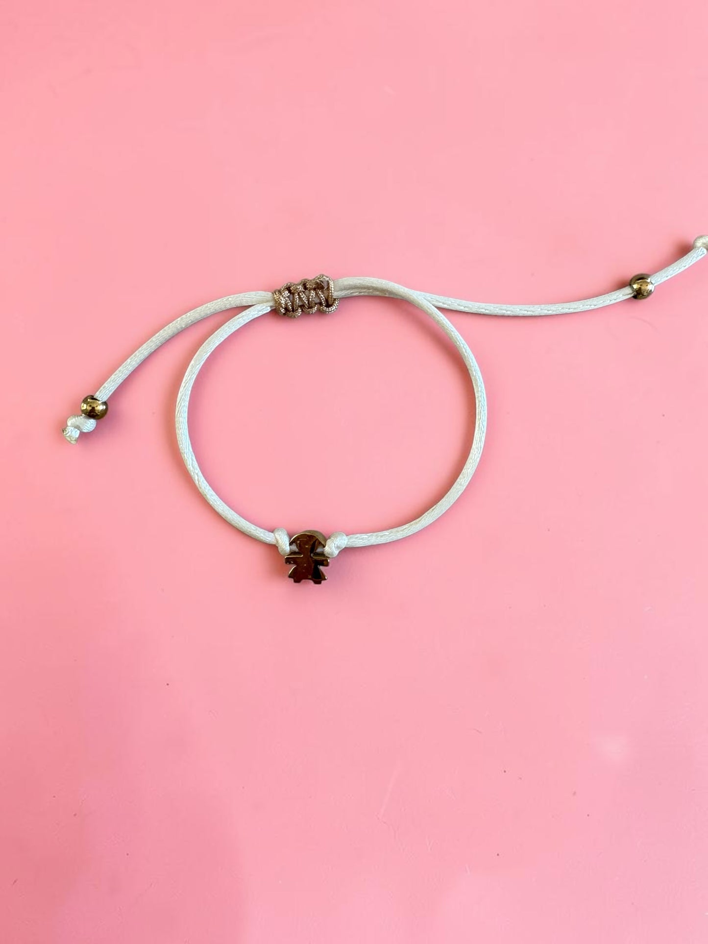Bracelet Cordon Satiné & Acier Inoxydable 🌟
