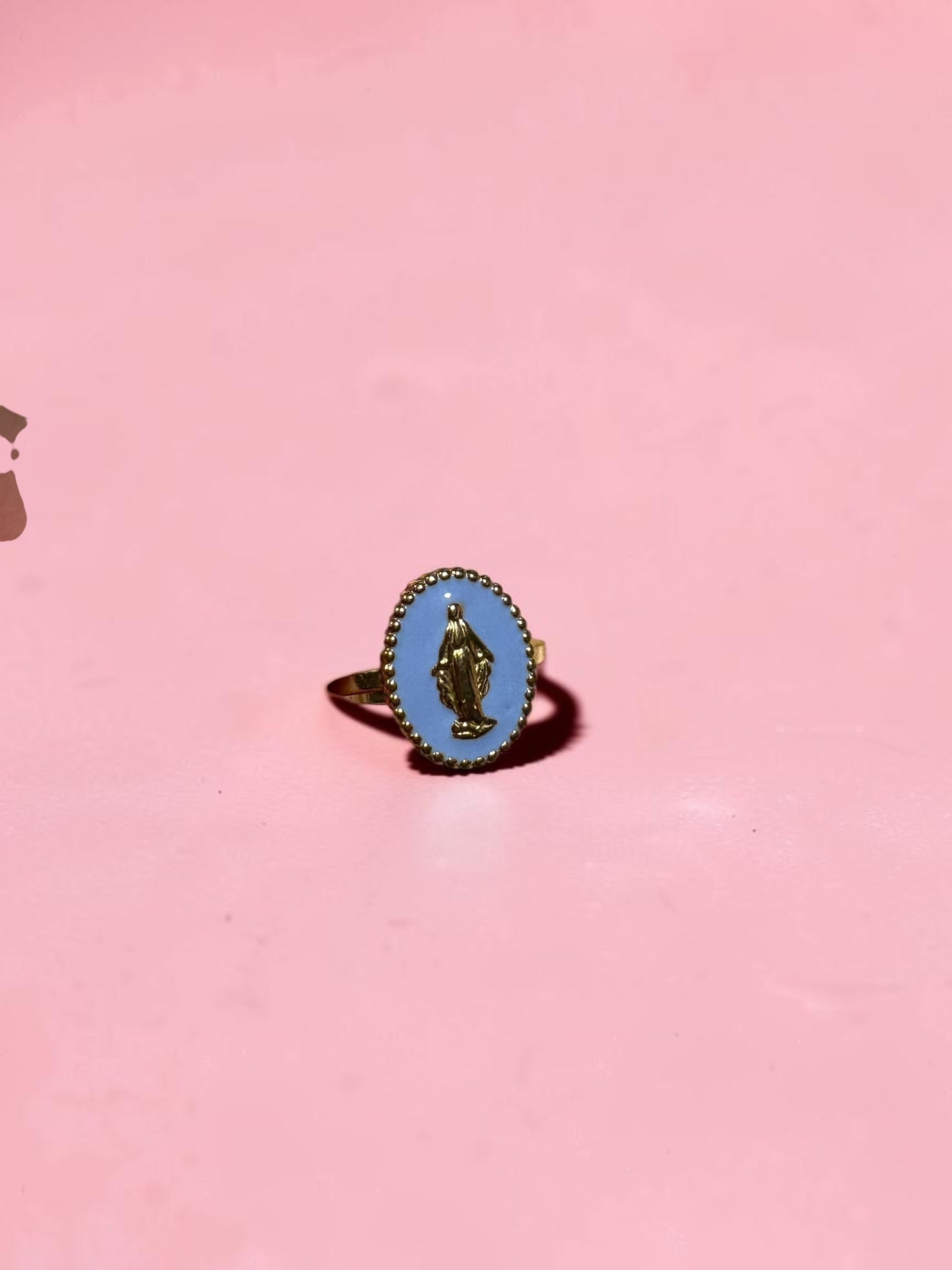 Bague Médaille en Émail