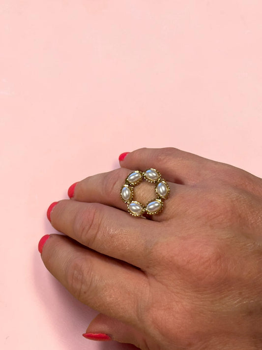 Bague Rosace Éclat Nacré