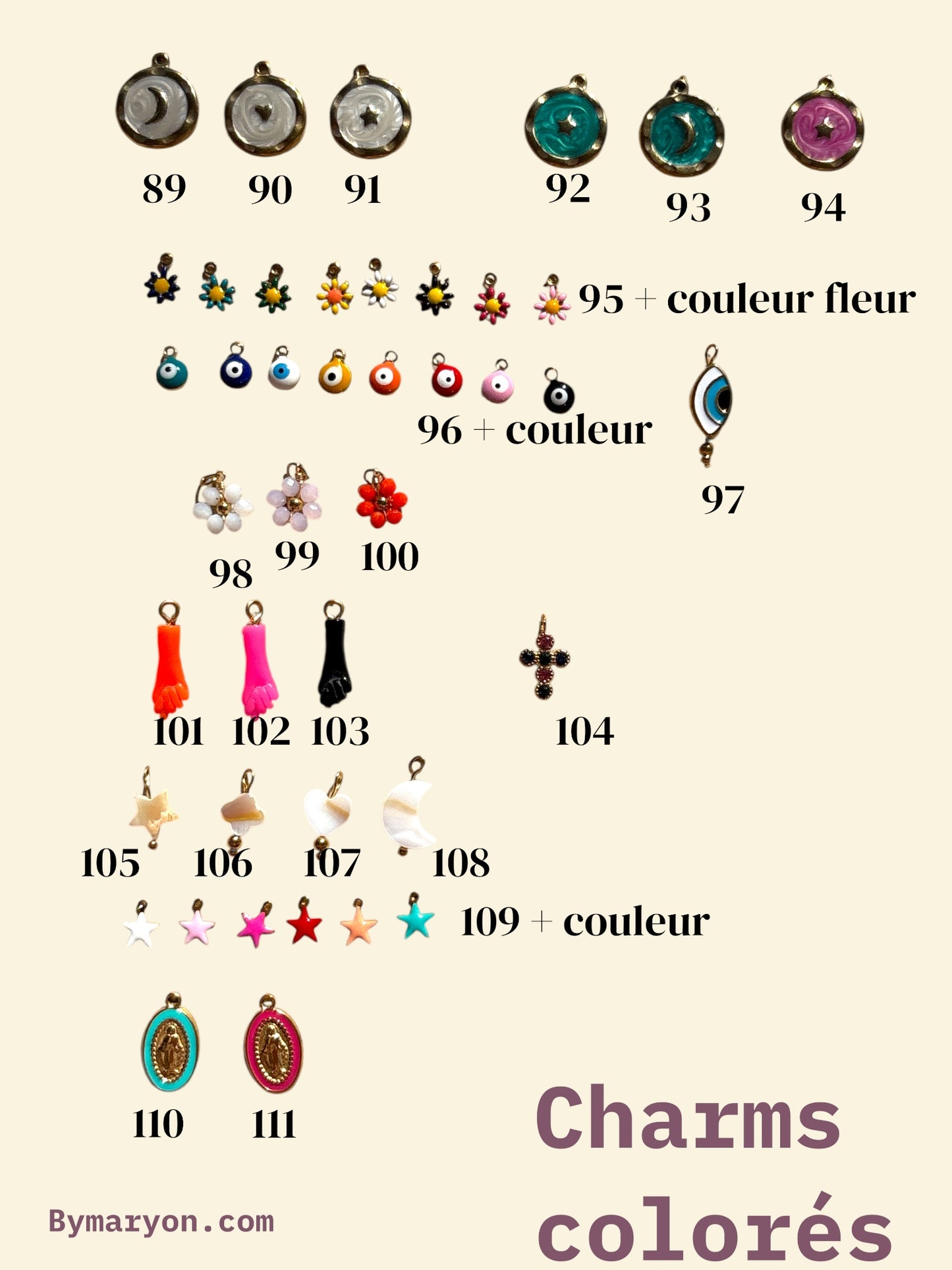 ✨ Kit Collier 7 Charms – Crée ton collier de rêve ✨