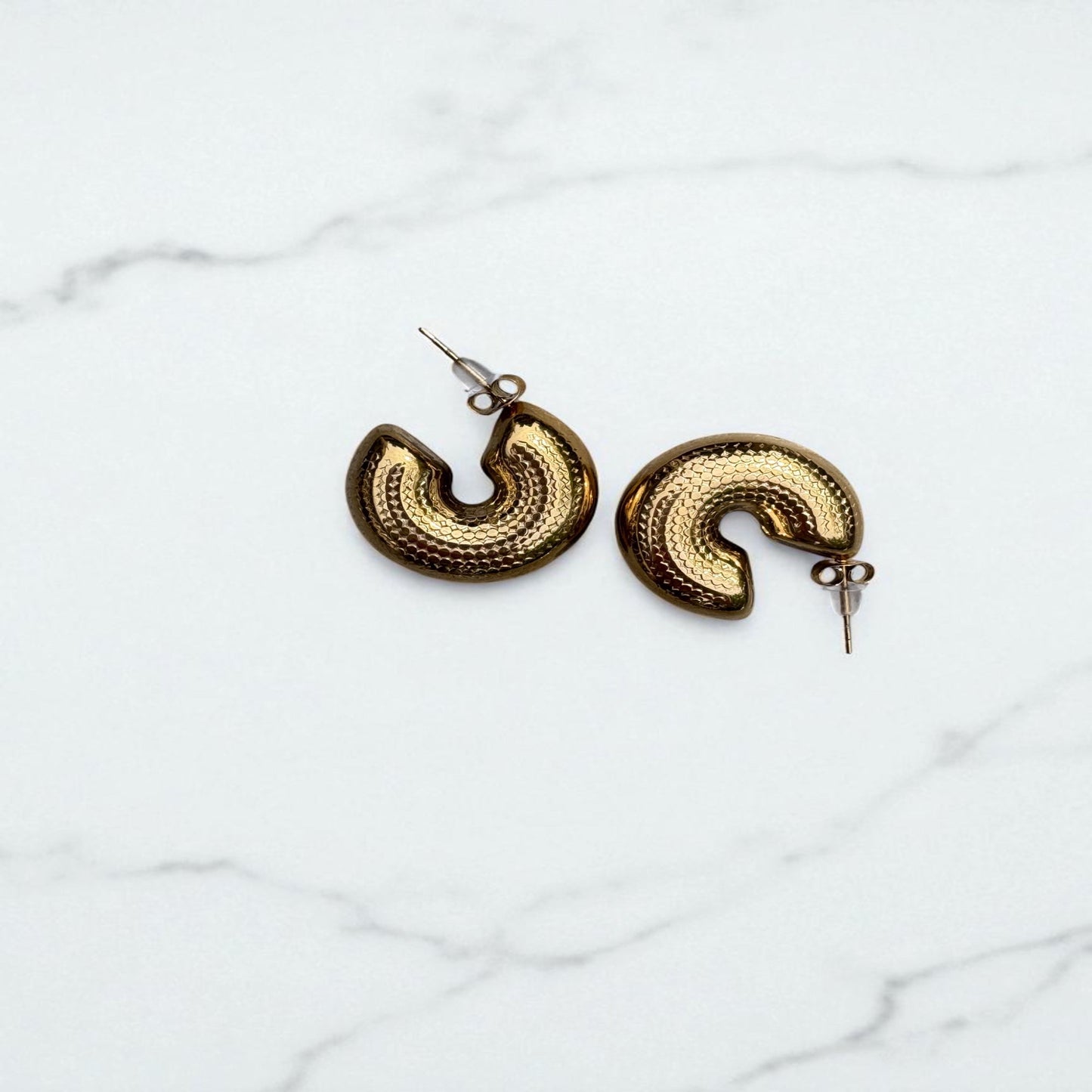 Boucles d’oreilles Golden Waves 🌊✨