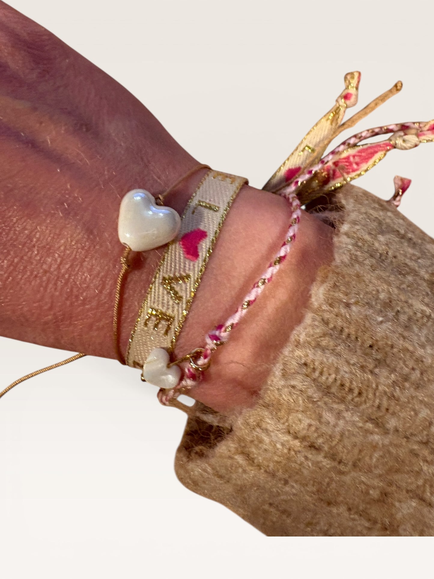 Bracelet Cœur en céramique