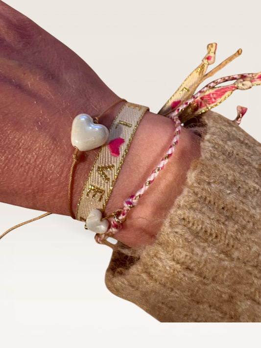 Bracelet Cœur en céramique