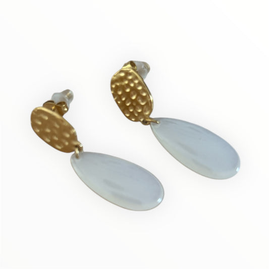 Boucles d’Oreilles Luna – Acier Inoxydable & Acétate